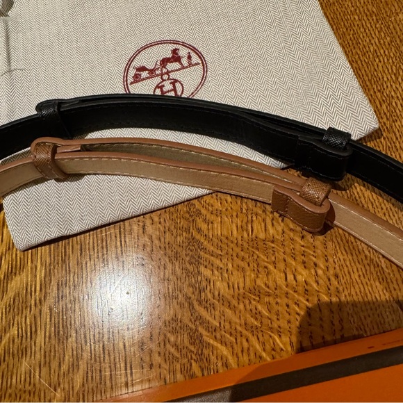 NWOT Turn lock Belt Set- Kelly style-Brown and Black adjustable XS-L - Picture 3 of 9